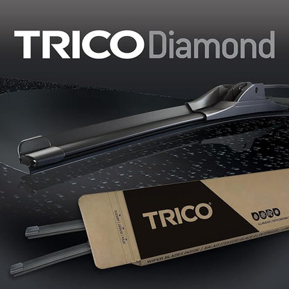 TRICO Diamond 22" + 16" Premium Automotive Replacement Windshield Wiper Blades (Set of 2), Passenger and Driver Side All-Weather Beam Wiper Blades for Select Vehicle Models