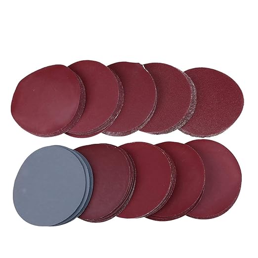 WCIC 100-Pack 2-Inch Precision Sanding Discs | P80 to P3000 Grit | for Detail Work & Small Areas | Silicon Carbide for Models, Jewelry, Auto Detailing