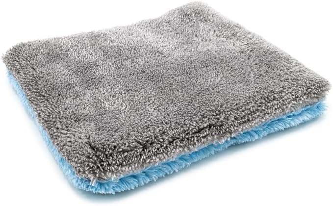 Autofiber Flat Out Microfiber Car Wash Pad - Pack of 4, Blue/Gray (9 inch x 8 inch)