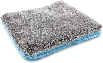 Autofiber Flat Out Microfiber Car Wash Pad - Pack of 4, Blue/Gray (9 inch x 8 inch)