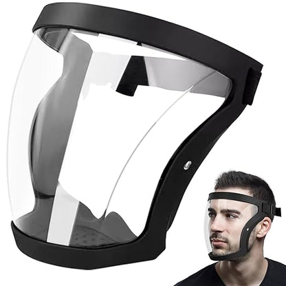 Gizmolet Face Shield Protective Mask, Anti-Fog Scratch-Resistant, Lightweight Full Face Shield for Grinding, Cutting, Weeding and Work, Plastic Safety Face Shield