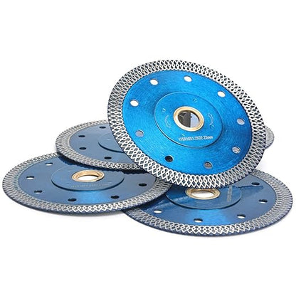 ZERICHIVE 5Pcs/Lot Super Thin 4.5" Diamond Tile Blade Porcelain Saw Blade for Cutting Porcelain Tile Granite Marbles