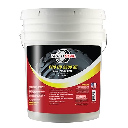 MULTI SEAL PRO HD 2500 XE Industrial-Grade Tire Sealant - Ethylene Glycol Formula - Heavy-Duty Protection - On/Off-Road Applications - Tubeless Tire Sealant - 5-Gallon Pail