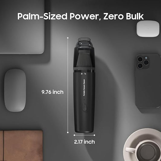 A9life Handheld Vacuum Cordless, Car Vacuum Portable with 2 Suction Modes, Blow & Suction 2-in-1, Small Vacuum Cleaner for Car, Home, Pet Hair, Office, Desk, Keyboards