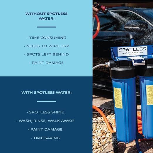 Spotless Water Systems - DIC-10, Simple Window, Solar Panel, RV & Car Wash System, Works for All Vehicles, Motorcycles, Bikes, Boats, Planes, Yachts, Towel Drying Eliminated