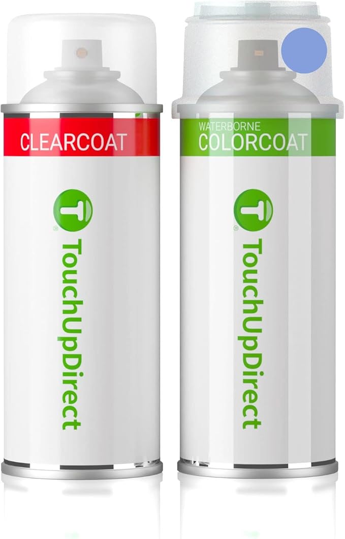 TouchUpDirect UN Steel Blue Metallic Compatible with Ford Exact Match Touch Up Paint Aerosol - Essential Kit