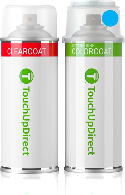 TouchUpDirect M3Y Hyper Blue Compatible with Subaru Exact Match Touch Up Paint Aerosol - Essential Kit