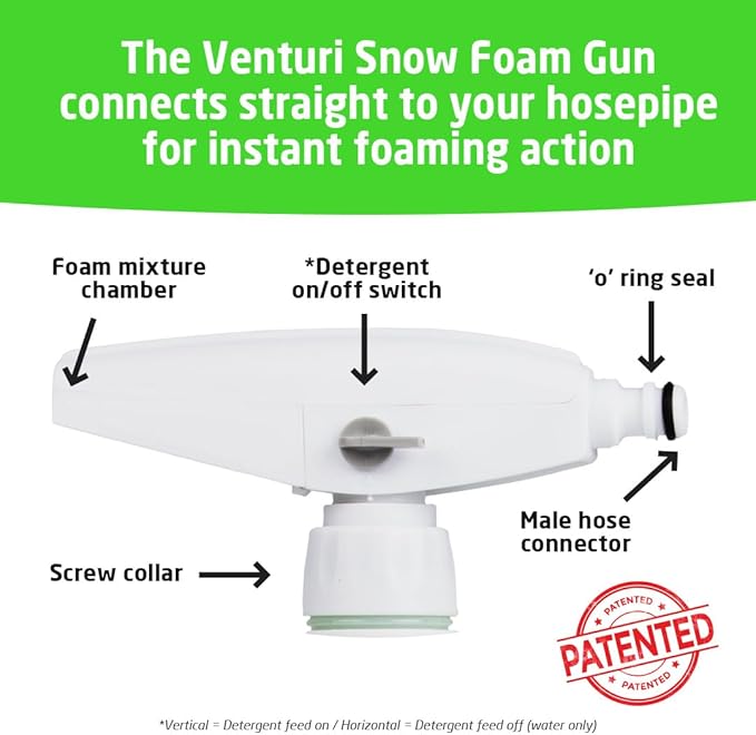 CarPlan Demon Foam 68 fl Oz (2L) with Foam Gun - Snow Foam Shampoo