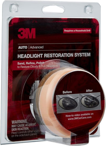 3M Headlight Lens Restoration System, 39008, 1 Kit