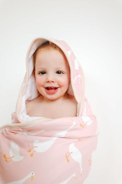 Copper Pearl Hooded Bath Towels Premium Knit/Terry Cloth Baby Towels with Hood, Pockets, and Cool Designs - Great to Gift and Make Bath Time Fun - Baby Bath Towel, Goosie