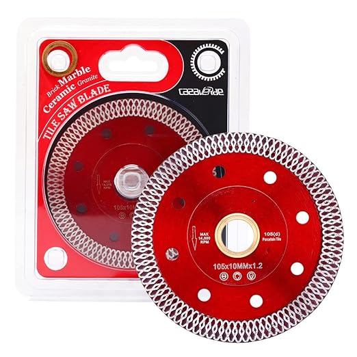 4inch Super Thin Diamond Porcelain Blade for Cutting Porcelain Tile Granite Marbles (DC-SXSB01-2pc)……