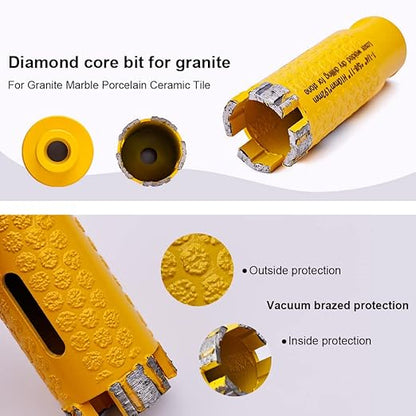 OSTEK 1-1/4'' Diamond Electroplated Dot Protection Diamond Core Drill Bits for Stone Granite