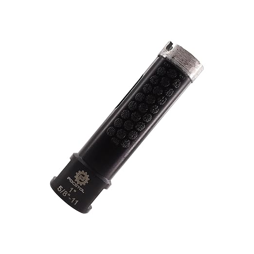 Diamond Core Drill Bit - FOCSTOL 1''(25mm) Laser Welded Hole Saw for Dry or Wet Drilling Granite Marble Concrete Quartz 5/8''-11 Thread