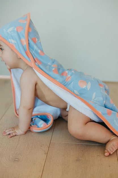 Copper Pearl Hooded Bath Towels Premium Knit/Terry Cloth Baby Towels with Hood, Pockets, and Cool Designs - Great to Gift and Make Bath Time Fun - Baby Bath Towel, Clementine