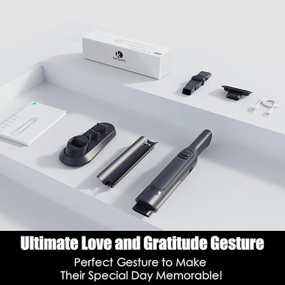 PROMOMO Handheld Vacuum Cordless, Lightweight 1.4lb with Powerful Suction, Charging Dock, Single Touch Empty and Detachable Dust Cup, Portable Mini Car Vac for Home Pet Car
