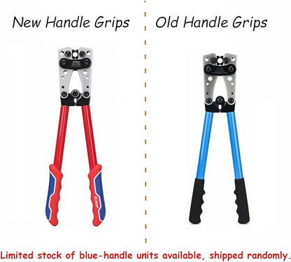 iCrimp Battery Terminal Crimper for Heavy Duty Copper Wire Lugs,Battery Cable Ends from AWG 8-1/0, Ground Lug Cimper Tool