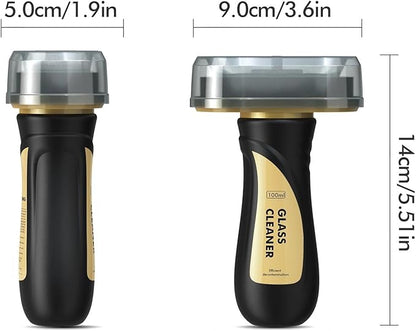 Car Glass Oil Film Cleaner, Clear View Lens Cleaner Universal Anti-Rain Fog Glass Brush Cleaning Tools Reusable Hydrophobic Windshield Coating for Improves Clarity Visibility - 3.4Fl oz