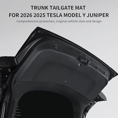 SHINELINERS Tailgate Protective Mat for Tesla Model Y Juniper 2025-2026, Trunk Cargo Liner, Rear Door Back Protection