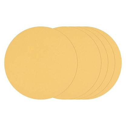 Kozelo 25 Pcs Sanding Discs 8 Inch 60 Grit Hook and Loop Random Orbital Sandpapers Suitable for Drywall Sander Wood Metal Furniture, Yellow