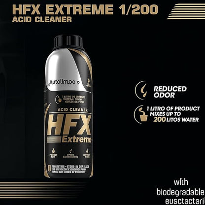 Autolimpe Extreme Cleaning Kit – 3x 1L (HFX Acid Cleaner, DX Alkaline Degreaser, SX Automotive Detergent)