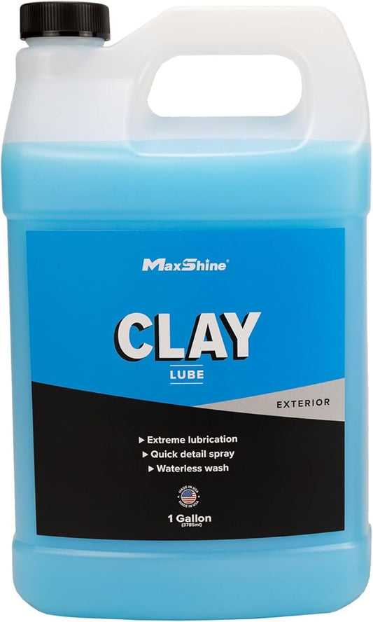 Maxshine 1 Gallon Clay Lube Spray – Synthetic Lubricant for Clay Bars & Clay Blocks – Hyper Slick Formula for Surface Protection – Ideal for Cars, Trucks, SUVs & More – DIY Detailing
