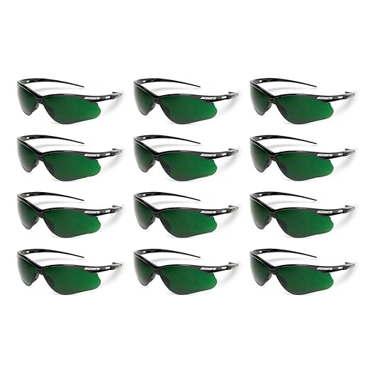 Jackson Safety SG Safety Glasses – Eye Protection for Men and Women – ANSI Z87.1 (Pack of 12)