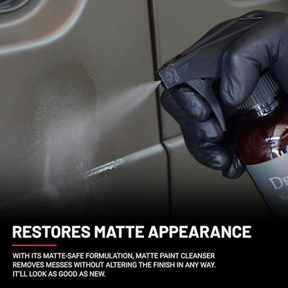 Dr. Beasley's Matte Paint Cleanser - Easily Removes Grease & Heavy Dirt, Droppings, Tree Sap from Autos. Safe On All Matte Surfaces, Preserves The Look for Satin & Glossy Paint, 32 oz