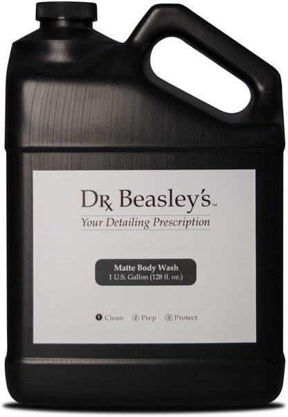 Dr. Beasley's - MP10D128 Matte Body Wash - 1 Gallon, Premium Matte Car Wash Soap, pH Balanced, Readily Biodegradable, White
