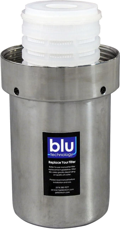 GoBluTech Trio RV Water Filter Recharge Pack for R3 & AR3-2.5” x 5” for RV Water Filter System, 0.2 Micron High Flow, Granular Activated Carbon “Tasty”, and Sediment “Longevity” - US Veteran Owned