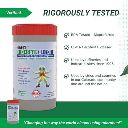 ACT Neighborhood Eco-Pack (5-pack) | Eliminates Deep Oil Stains | Concrete/Asphalt | Pet Safe | 3-Min Application | HOA-Approved, Powder, Eco-Friendly