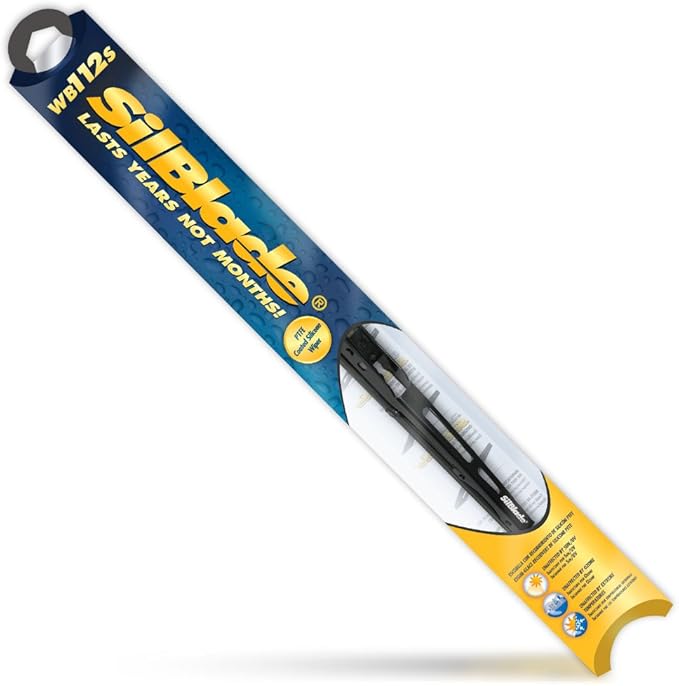 Silblade WB112S Premium Black Silicone Wiper Blade, 12" (Pack of 1)