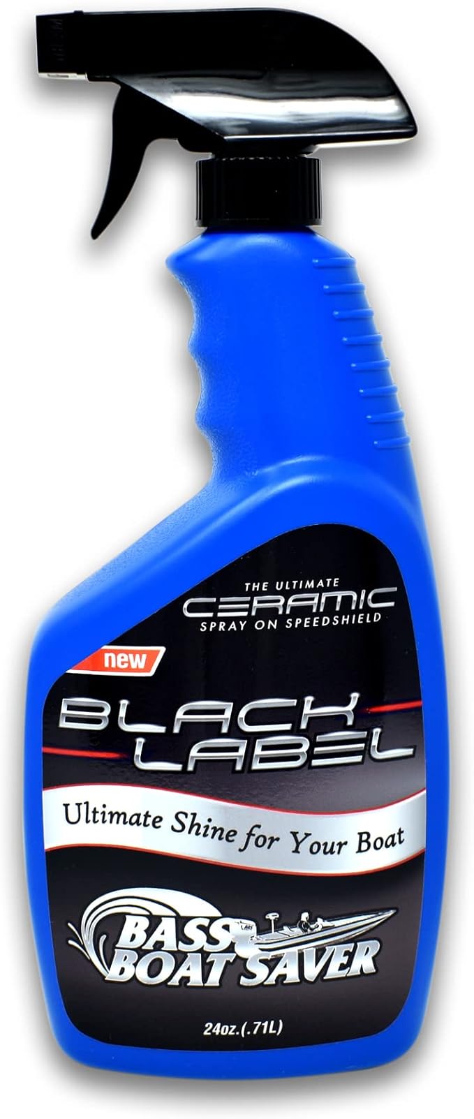 Black Label Ceramic Speedshield - Ultimate Brilliant Ceramic Marine Shine Spray - Ceramic Detailer Spray with Micro Repair Technology