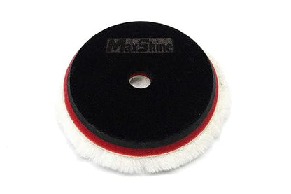 Maxshine 100% Sheepskin Wool EVA Wool Polishing Pad, 5" Buffing Pads with Hook and Loop Back for Polishing
