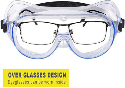 YunTuo 10 Pack Anti-fog Protective Safety Goggles,Safety Glasses,For Industrial,Family Work