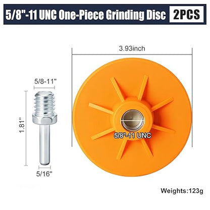 ACFAN 4" Diamond Polishing Pads: Grind, Sand & Polish Concrete, Stone, Tile & More. Universal Fit for Angle Grinders/Drills (5/8"-11). Wet/Dry Application Discs for Granite, Marble, Ceramics.(1PC)