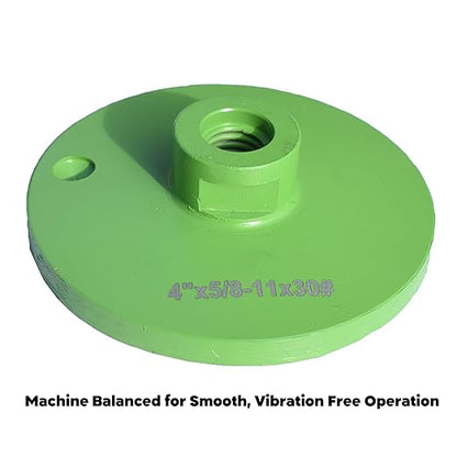 Actintool 4 in.x 5/8-11 in. Smooth Grinding Resin Filled Diamond Cup Wheel for Angle Grinder, Resin Filled Diamond Grinding Wheel for Granite Marble Engineered Stone