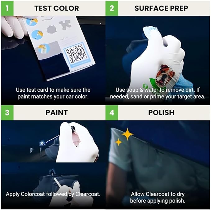 TouchUpDirect XDB Offshore Blue Metallic Compatible with Subaru Exact Match Touch Up Paint Brush - Platinum Kit