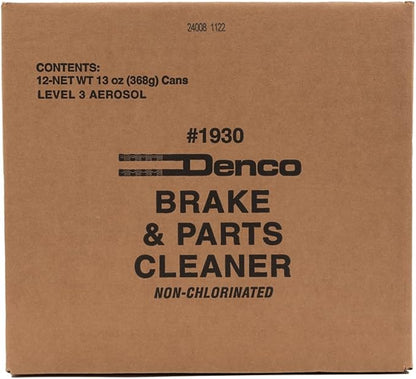 Denco #1930 Brake & Parts Cleaner - 13 OZ Net Wt - 15.3 FL OZ - 12 to 88 Pack (48)