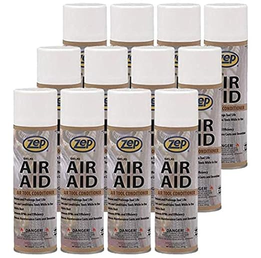 Zep AirAid Air Tool Conditioner, Protective Coating, and Rust Inhibitor 20 Ounce 940201 (Case of 12) This Product is for Business Customers Only