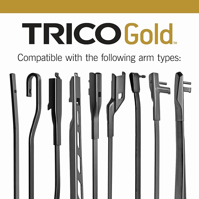 TRICO Gold 26" + 26" Premium Automotive Replacement Windshield Wiper Blades (Set of 2), Passenger and Driver Side All-Weather Beam Wiper Blades for Select Vehicle Models