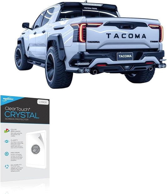 BoxWave Screen Protector Compatible with Toyota 2026 Tacoma Display (14 in) - ClearTouch Crystal (2-Pack), HD Film Skin - Shields from Scratches