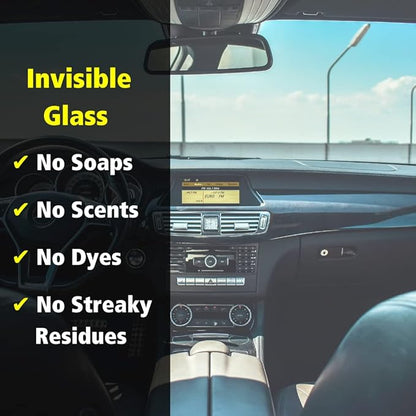 Invisible Glass 91164-2PK Premium Aerosol Glass Cleaner Spray for Car Windshields and Windows, Automotive and Home Window Cleaner, Streak-Free, Ammonia-Free, Tint-Safe – 19 oz (Pack of 2)