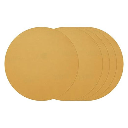 Kozelo 25 Pcs Sanding Discs 5 Inch 600 Grit Hook and Loop Random Orbital Sandpapers Suitable for Drywall Sander Wood Metal Furniture, Yellow