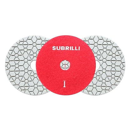 3 Step Diamond Polishing Pads 3-Pcs Step 1 Abrasive Disc for Granite Quartz Marble Concrete Terrazzo