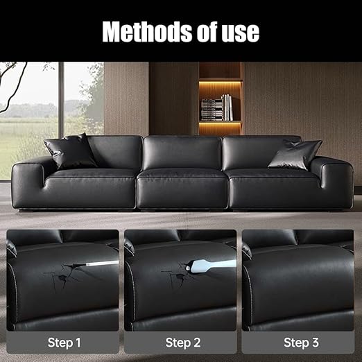 2026 Upgraded Advanced Leather Repair Gel, Multifunctional Leather Repair Kit for Car Seat, Vinyl Repair Kits for Couch Jacket Furniture (Light Brown)