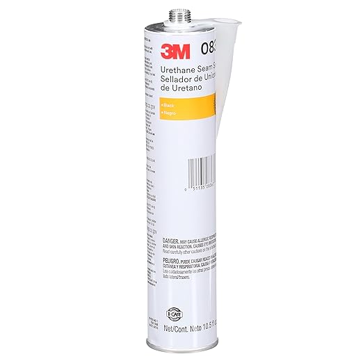 3M Urethane Seam Sealer, 08367, Black Color, High Solids, Permanently Flexible, 310 mL/10.5 fl oz Cartridge