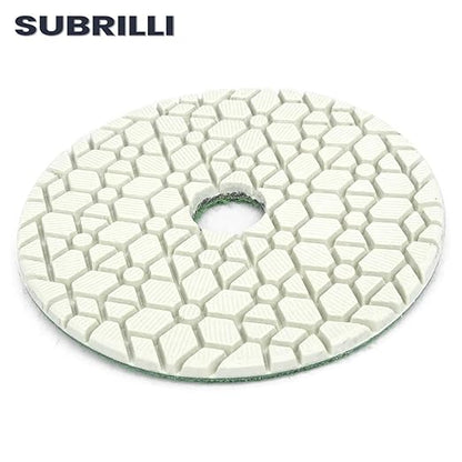 3 Step Diamond Polishing Pads 9-Pcs Step 2 Abrasive Disc for Granite Quartz Marble Concrete Terrazzo