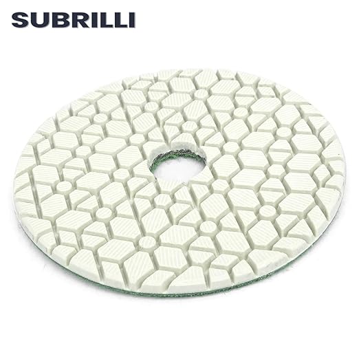 3 Step Diamond Polishing Pads for Granite Quartz Marble Concrete Terrazzo-4" 3 Pcs Set,3.5mm Thicker