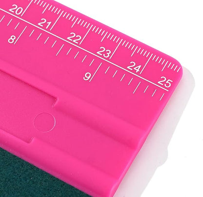 NEWISHTOOL Vinyl Wrap Squeegee for Vinyl, Big Size Wallpaper Smoothing Squeegee, 3 Pack 25CM Decals Squeegee with Ruler & Micro Suede Felt Edge for Sign Making Graphic Window Tint Film Application