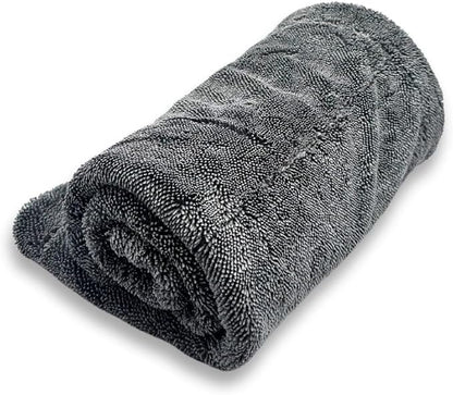 3D Hydro-FIL XL | Professional Grade Microfiber Towel | Extra Large 20” x 31.5” | Highly Absorbent | Premium Drying Cloth for Car Detailing (Grey)
